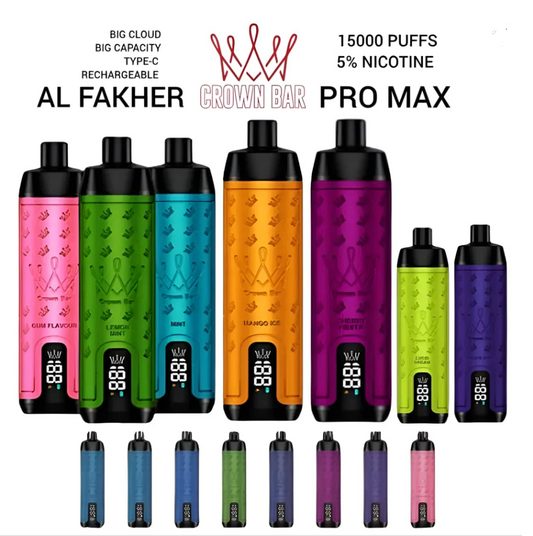 AL Fakher Crown Bar Pro 15000 Puffs Disposable