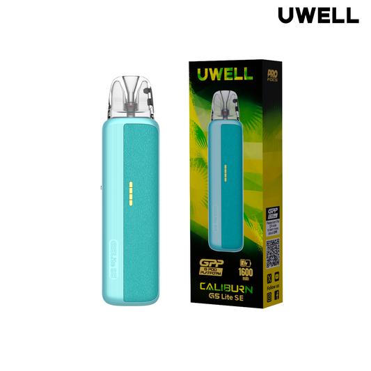 Uwell Caliburn GS Lite SE Leather Pod Kit - Blue Leather