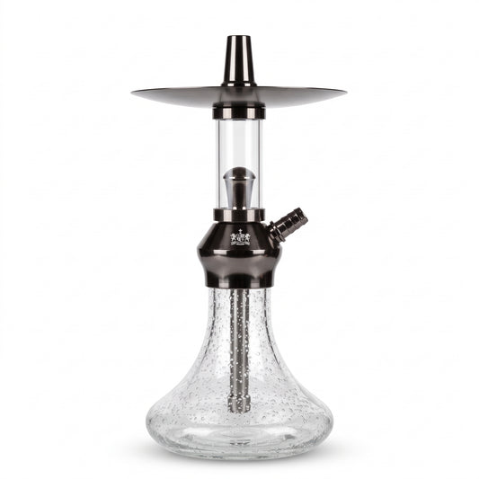 First Hookah (Gunmetal / Clear Glass)