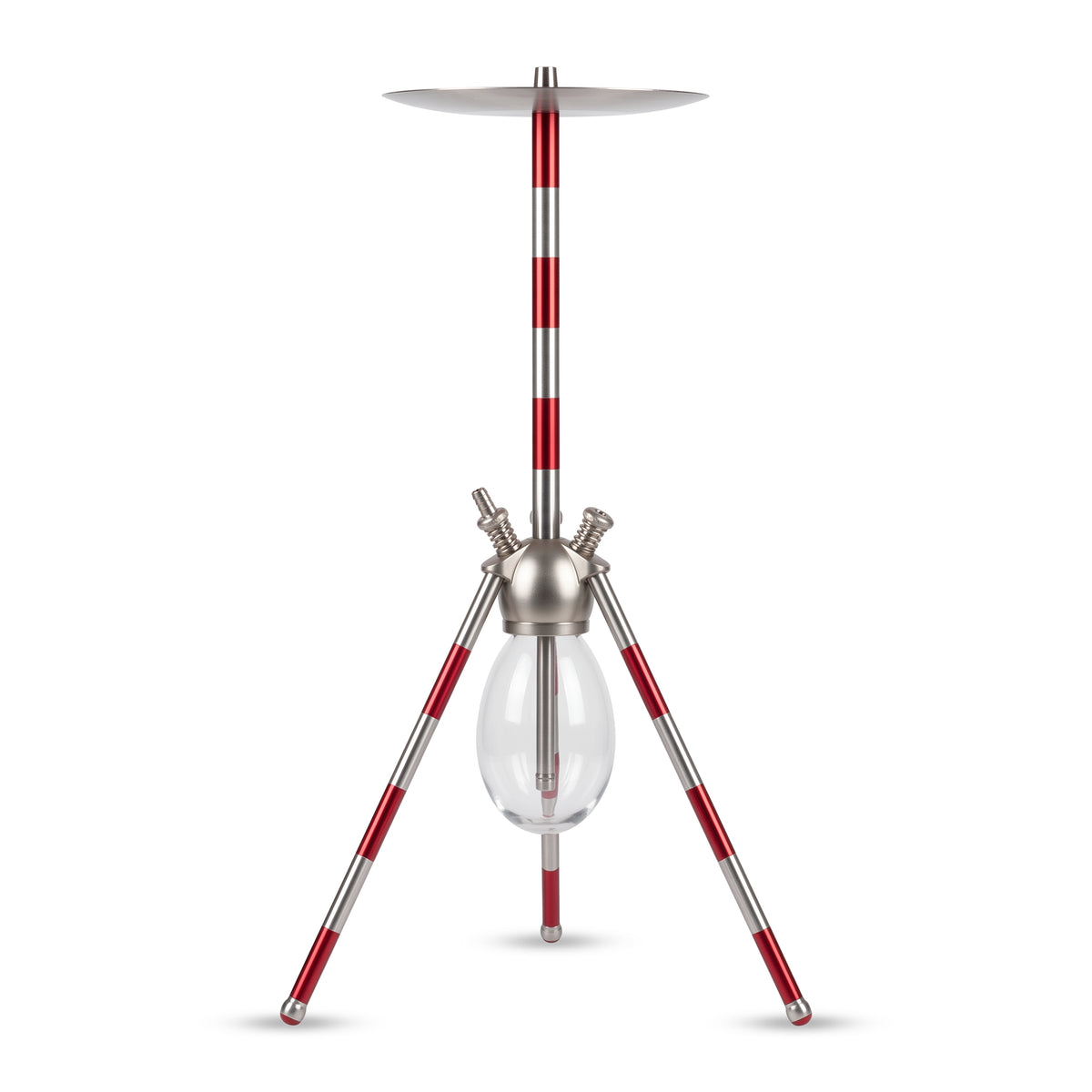 1. Red & Silver Tripod Hookah Luxe sy502