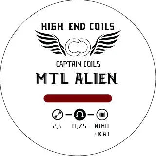 MTL  ALIEN  0.75 Handcrafted By Captain Coils