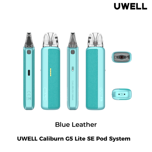 Uwell Caliburn GS Lite SE Leather Pod Kit - Blue Leather