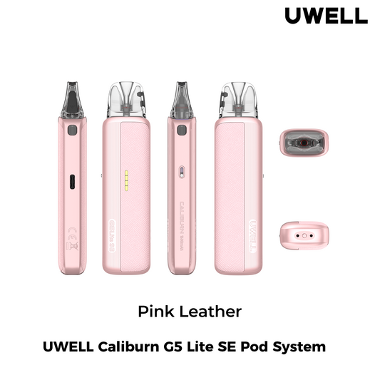 Uwell Caliburn GS Lite SE Leather Pod Kit - Pink Leather