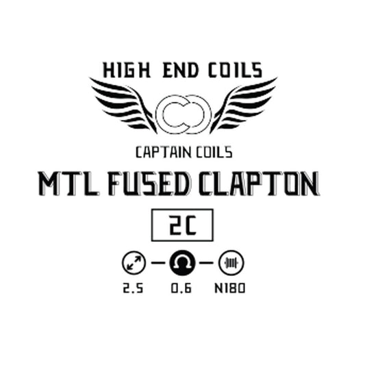 MTL Fused Clapton 0.6ohm Handcrafted By Captain Coils