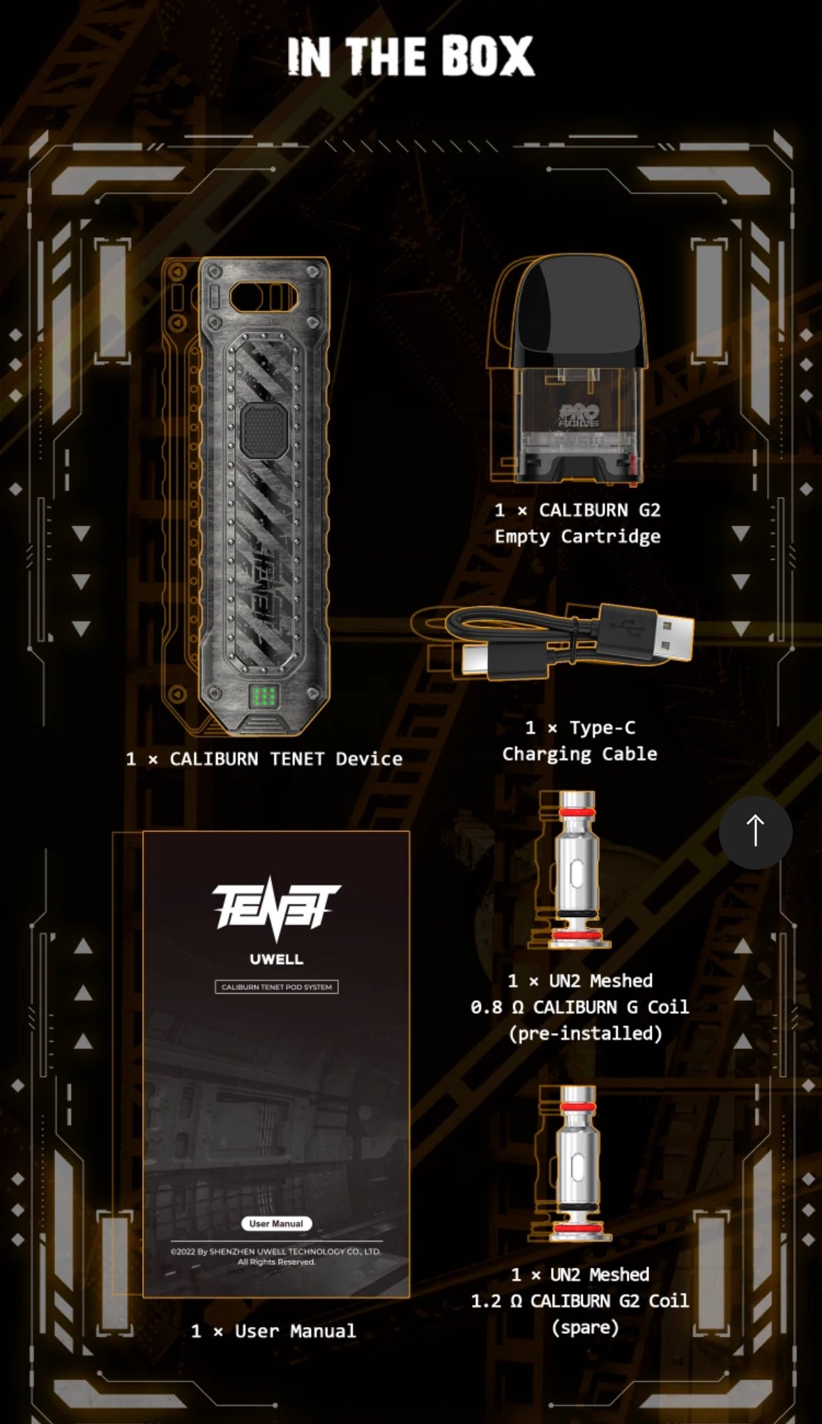 CALIBURN TENET POD SYSTEM