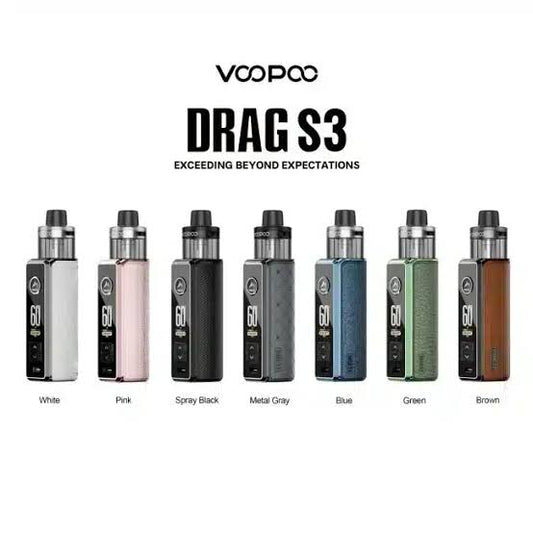 VOOPOO Drag S3 Pod Mod Kit - Brown Leather