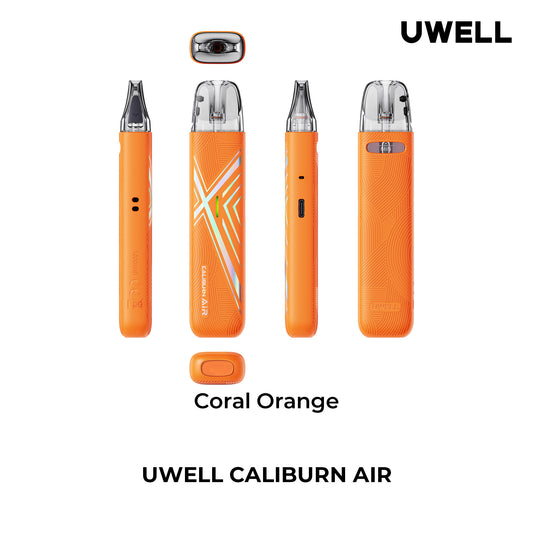 Uwell Caliburn Air Pod Kit - Coral Orange