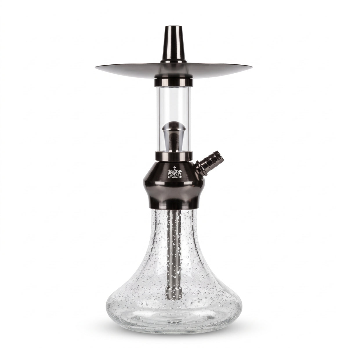 First Hookah (Gunmetal / Clear Glass)