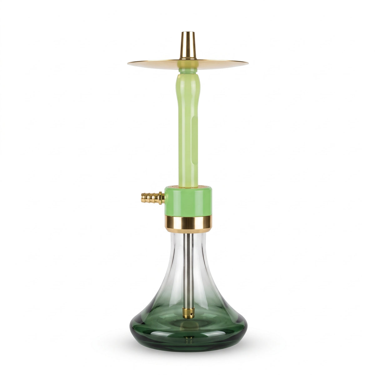 Lime Green & Gold Modern Hookah