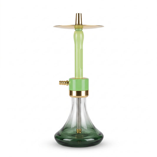 Lime Green & Gold Modern Hookah