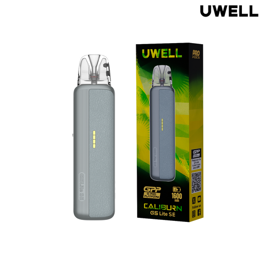 Uwell Caliburn GS Lite SE Leather Pod Kit - Gray Leather