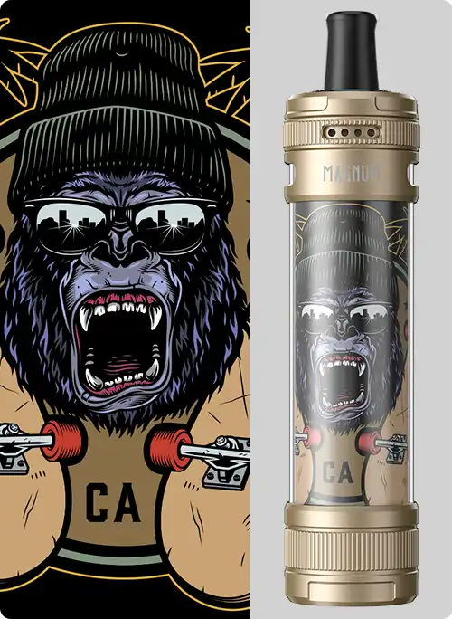 MAGNUM Aspire Magnum E-Shisha Pod Kit - Gold Skate Kong