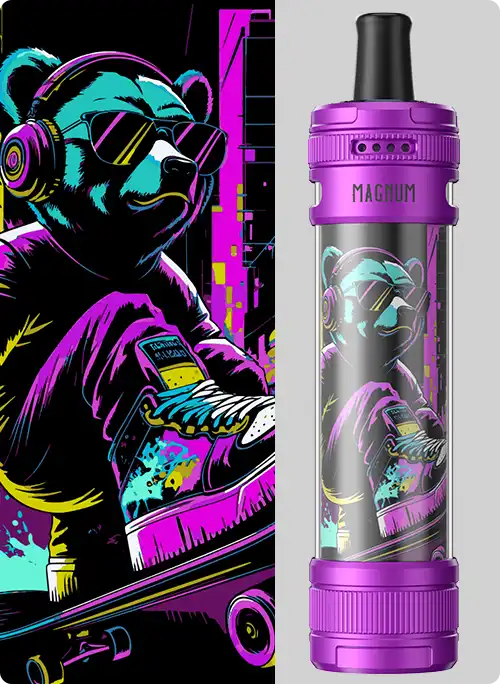 MAGNUM Aspire Magnum E-Shisha Pod Kit - Purple Cyber Bear