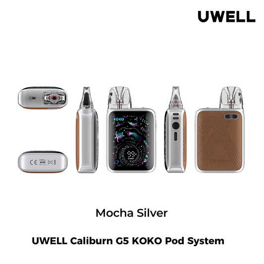 Uwell Caliburn G5 Koko Pod Kit - Mocha Silver