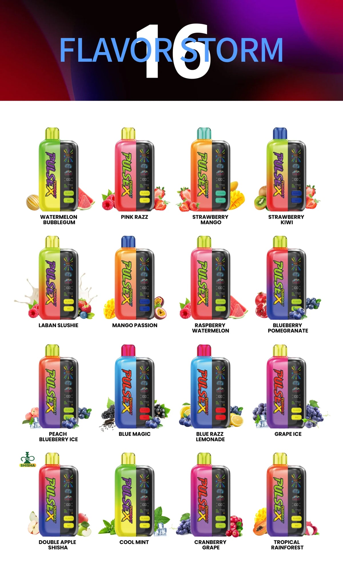TUGBOAT Pulse X 50K Disposable Vape