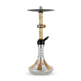 2. Gold & Crystal Patterned Hookah
